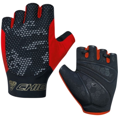 Rękawiczki Chiba Pure Race czarno czerwone - XS