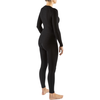 Komplet bielizny termoaktywnej damskiej Viking Ritra Bamboo czarny - S