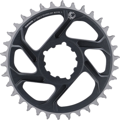 Tarcza mechanizmu korbowego SRAM X-Sync 2 (6 mm) szara - 34T