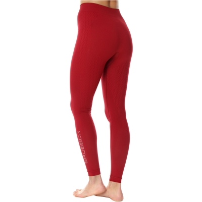 Spodnie termoaktywne damskie Brubeck Extreme Thermo bordowe - XS