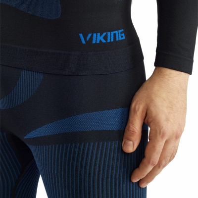 Komplet bielizny termoaktywnej Viking Dante czarno-niebieski
