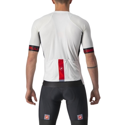 Koszulka rowerowa Castelli Entrata VI biała - XL