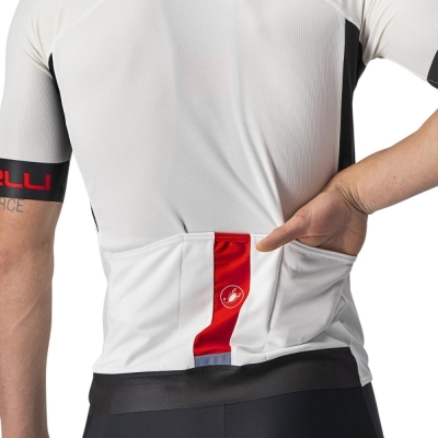Koszulka rowerowa Castelli Entrata VI biała - XL