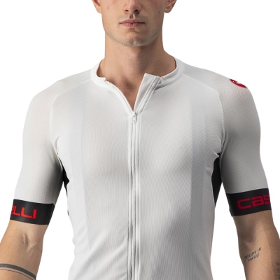 Koszulka rowerowa Castelli Entrata VI biała - XL