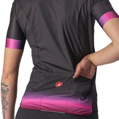 Koszulka rowerowa damska Castelli Gradient czarna