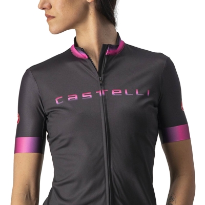 Koszulka rowerowa damska Castelli Gradient czarna