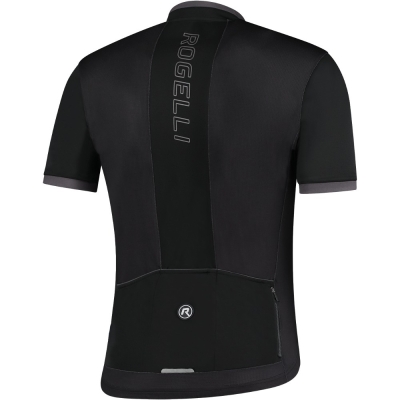 Koszulka rowerowa Rogelli Essential czarna - M
