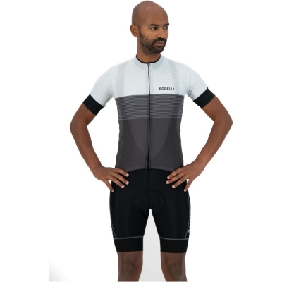 Koszulka rowerowa Rogelli Boost czarno-szary - M