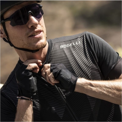 Koszulka rowerowa Rogelli Dusk czarna - XL