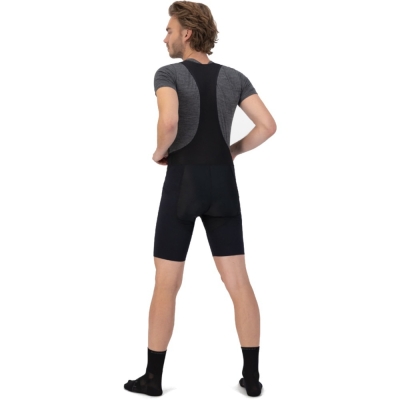 Spodenki rowerowe z szelkami Rogelli Dynaknit czarne - XL