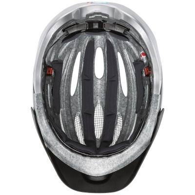 Kask rowerowy Uvex True czarno-srebrny - 55-58