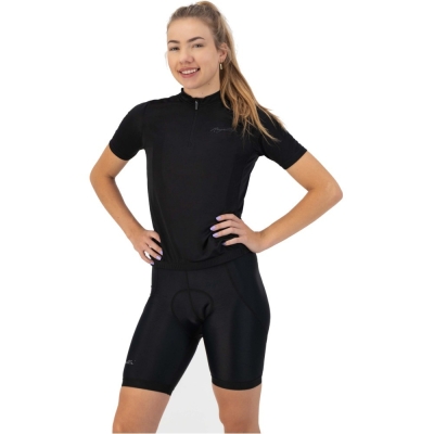 Koszulka rowerowa damska Rogelli Core czarna - XS