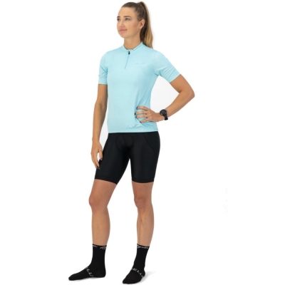 Koszulka rowerowa damska Rogelli Core turkusowa - S
