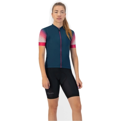 Koszulka rowerowa damska Rogelli Waves granatowa - XS