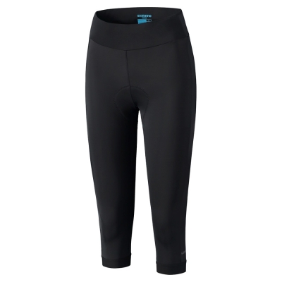 Spodenki rowerowe 3/4 damskie Shimano Mizuki czarne - M