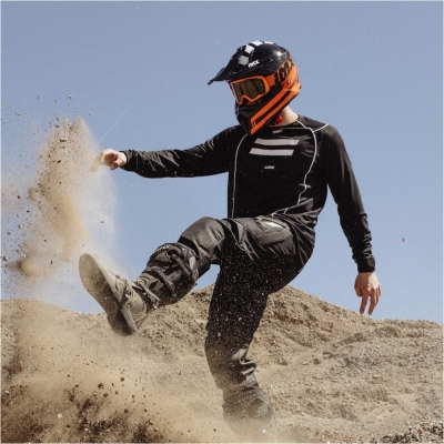Kask cross IMX FMX-02 czarno-pomarańczowy - S