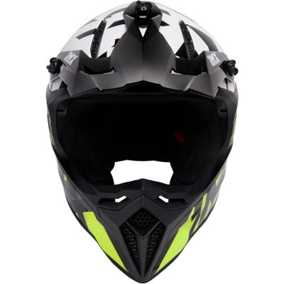 Kask cross IMX FMX-02 biało-żółty - M