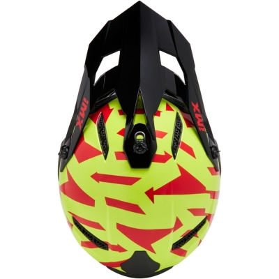 Kask cross IMX FMX-02 żółto-niebieski