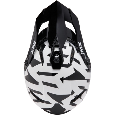 Kask cross IMX FMX-02 biało-czerwony