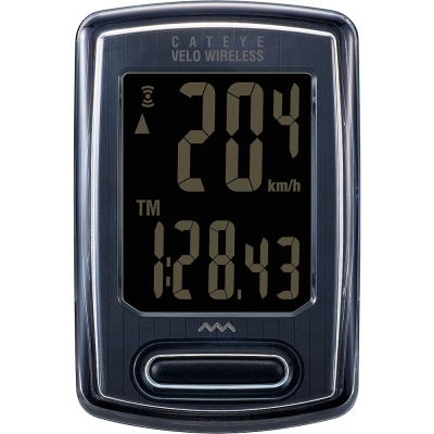 Licznik rowerowy bezprzewodowy Cateye Velo Wireless Stealth CC-VT230W czarny