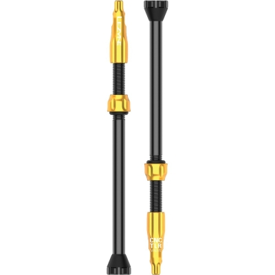 Zestaw wentyli tubeless Lezyne CNC złoty
