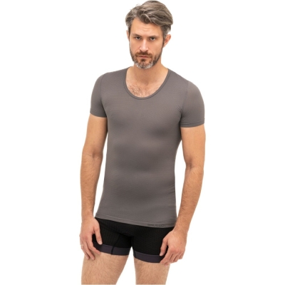 Koszulka Brubeck Base Layer unisex szara - M