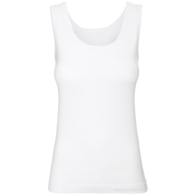 Bezrękawnik damski Brubeck Comfort Cotton biały