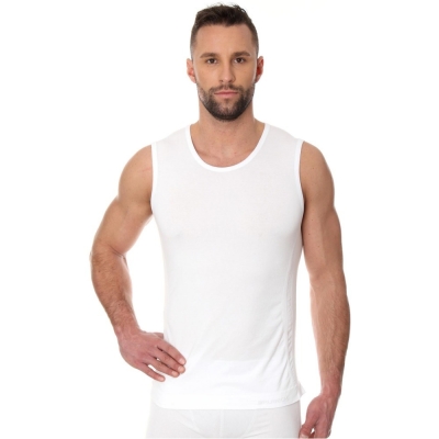 Bezrękawnik Brubeck Comfort Cotton biały