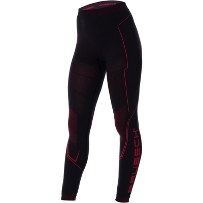 Spodnie motocyklowe damskie Brubeck Cooler czarno-amarantowe - S