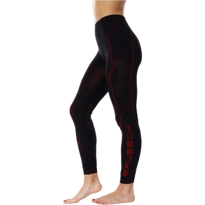 Spodnie motocyklowe damskie Brubeck Cooler czarno-czerwone - S