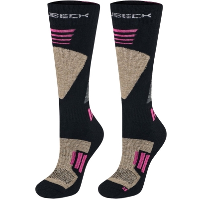 Skarpetki damskie Brubeck Ski Force czarno-różowe - 36-38