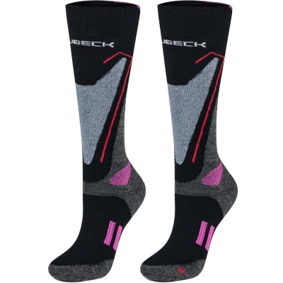 Skarpetki damskie Brubeck Snow Force Light szaro-różowe - 36-38