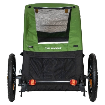 Przyczepka dla psa Burley Tail Wagon zielono-czarna