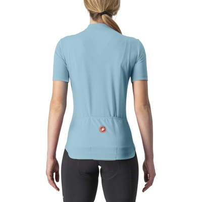 Koszulka rowerowa damska Castelli Anima 3 jasnoniebieska - XL