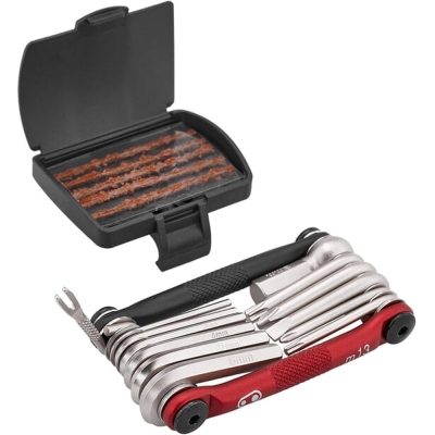 Multitool Crank Brothers M13 czarno-czerwony