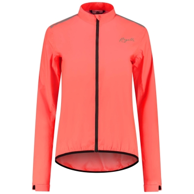 Kurtka rowerowa damska Rogelli Core Rain koralowa - L