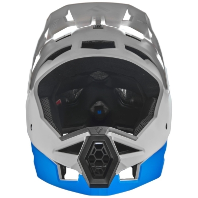 Kask rowerowy Fullface 7iDP Project 23 ABS szaro-niebieski