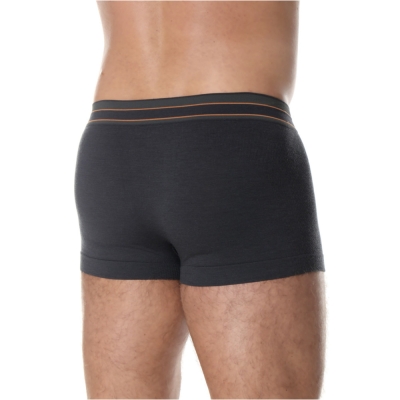 Zestaw bokserek męskich Brubeck Active Wool grafitowe 3 szt - S
