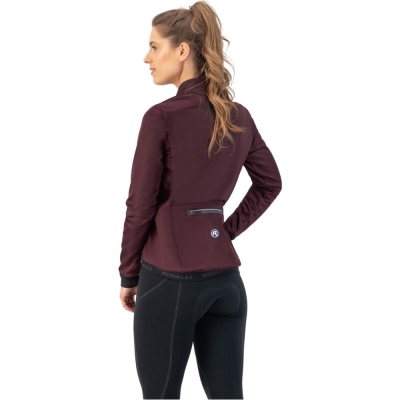 Bluza rowerowa damska Rogelli Pesara bordowa