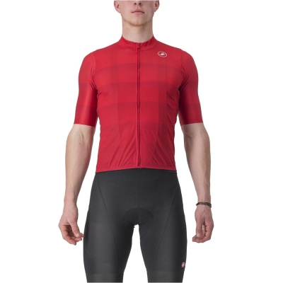 Koszulka rowerowa Castelli Livelli czerwona - XXL