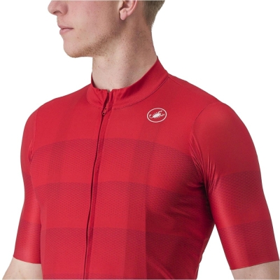 Koszulka rowerowa Castelli Livelli czerwona - XXL