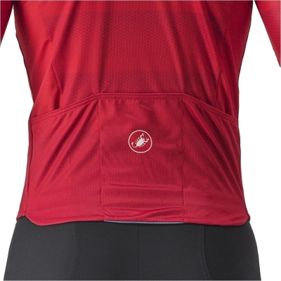 Koszulka rowerowa Castelli Livelli czerwona - XXL
