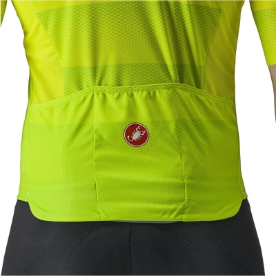 Koszulka rowerowa Castelli Livelli żółta fluo