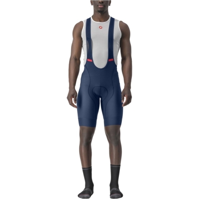 Spodenki rowerowe Castelli Competizione niebieskie - XL