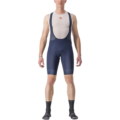 Spodenki rowerowe z wkładką Castelli Entrata 2 niebieskie - XL