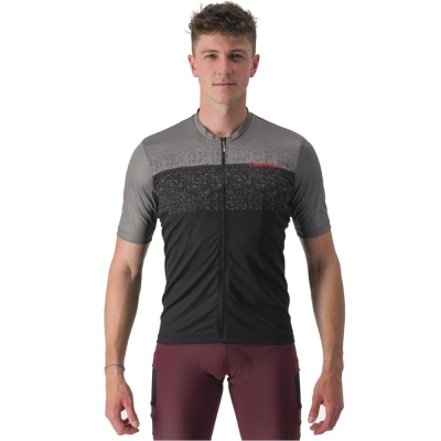 Koszulka rowerowa Castelli Unlimited Entrata czarno-szara