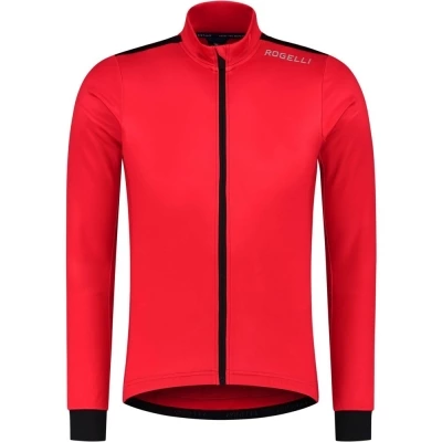 Koszulka rowerowa z długim rękawem Rogelli Core czerwona - 3XL