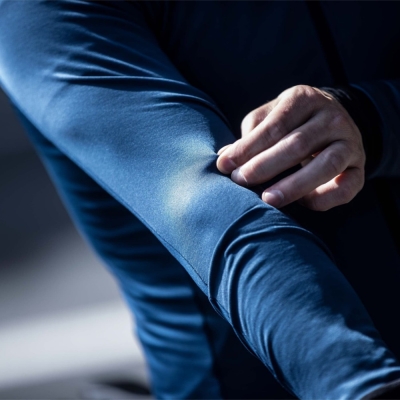 Koszulka rowerowa z długim rękawem Rogelli Core granatowa - 3XL
