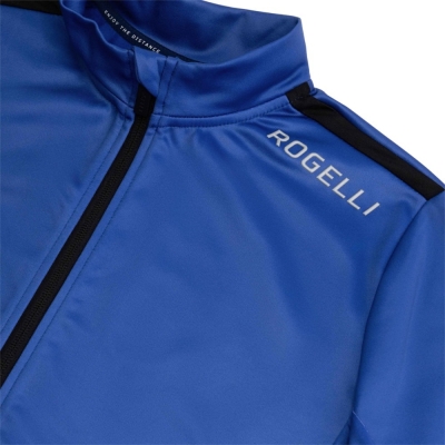 Koszulka rowerowa z długim rękawem Rogelli Core niebieska - XXL