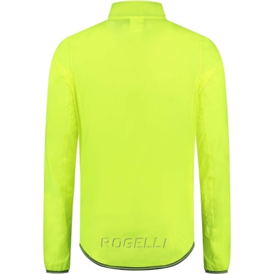 Kurtka rowerowa Rogelli Essential z odblaskami żółta